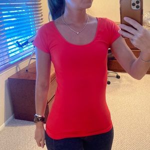 Coral Stretch T-Shirt